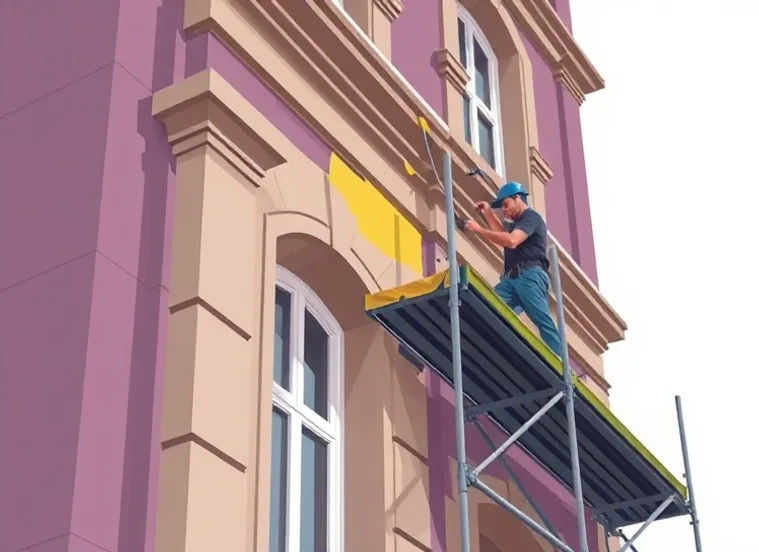 Ravalement de façade en pierre, nettoyage et application d'enduit